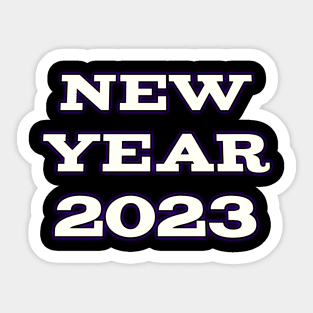 New Year's T-shirt Sticker